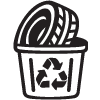 Proper disposal of old tires